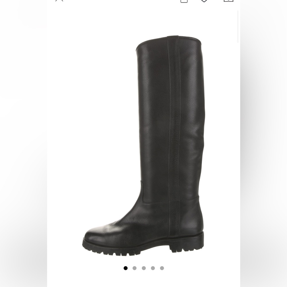 Black Leather Classic Neiman Marcus Riding Boots 5.5